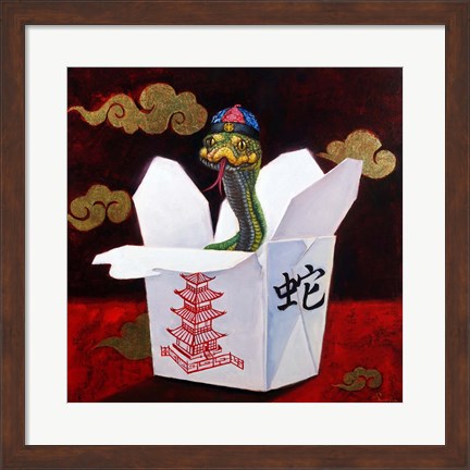 Framed Takeout with a Twist Print