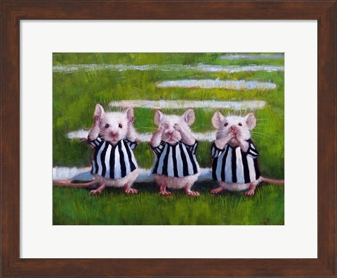 Framed Three Blind Mice Print