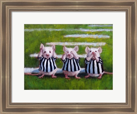 Framed Three Blind Mice Print