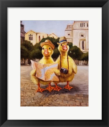 Framed Tourists Print