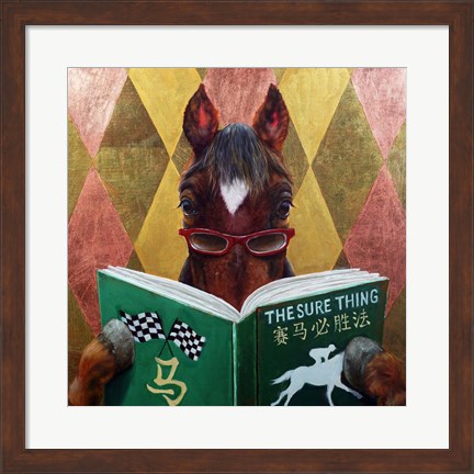 Framed Wise Bet Print