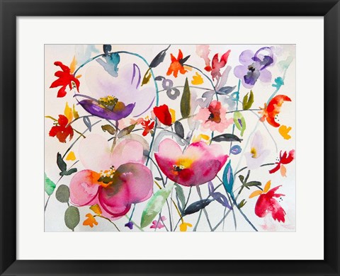 Framed Bohemian Garden Print