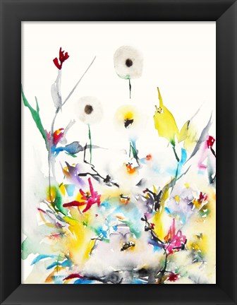 Framed Summer Garden VI Print