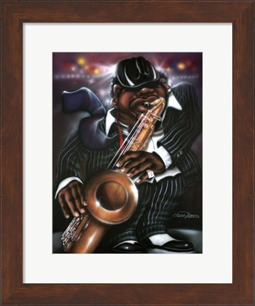 Framed Jazzman Moe Print