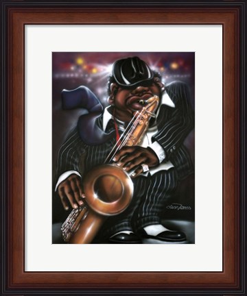 Framed Jazzman Moe Print