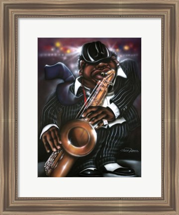 Framed Jazzman Moe Print