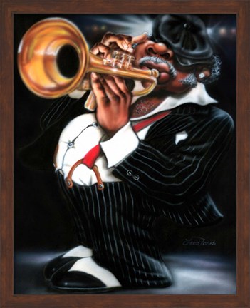 Framed Jazzman Papa Joe Print