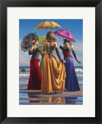 Framed Parasols Print