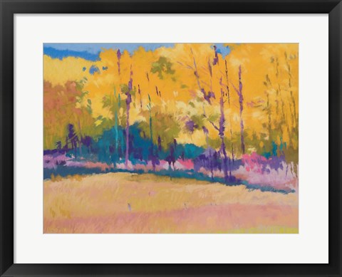 Framed Yellow Trees Print