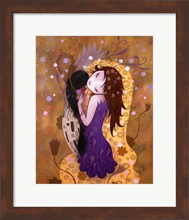 Framed After the Kiss Print