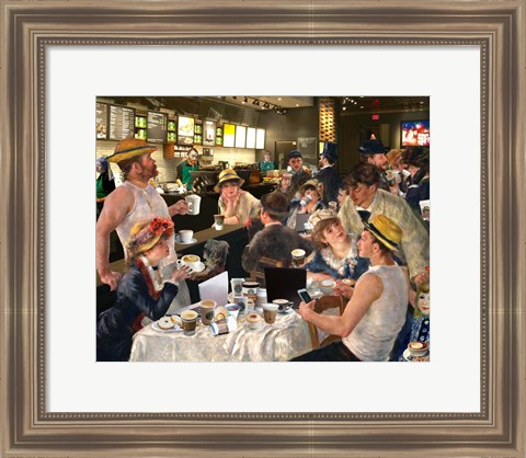 Framed Luncheon of the Cappuccino Party Print
