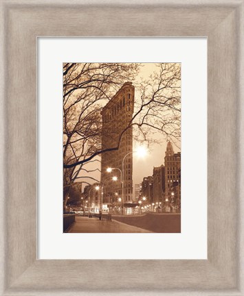 Framed Flatiron, NYC Print