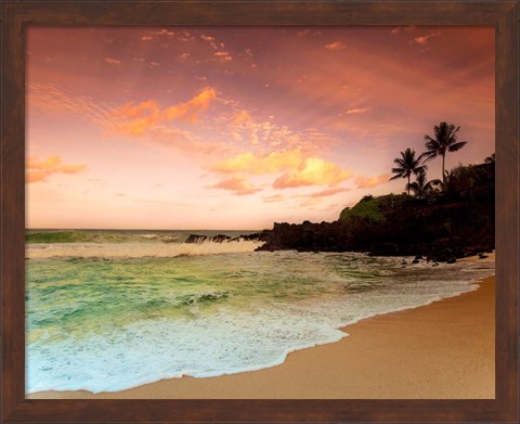 Framed North Shore Dawn, Oahu Print