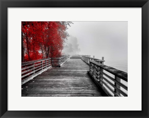 Framed Fall Walkway Print