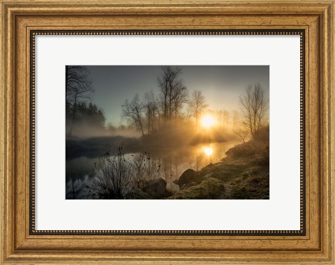 Framed New Day Pitt Meadow Print