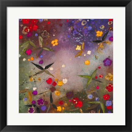 Framed Gardens in the Mist V Print