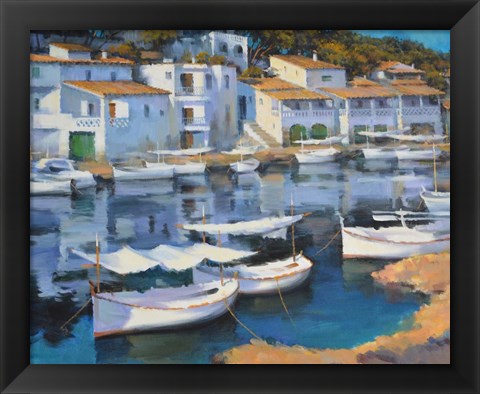 Framed Cala Figuera Print