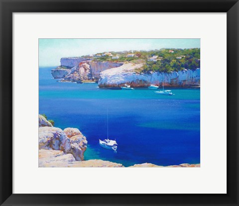 Framed Cala Llombards Print