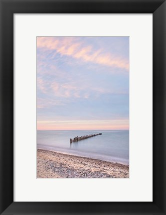 Framed Lake Superior Old Pier I Print