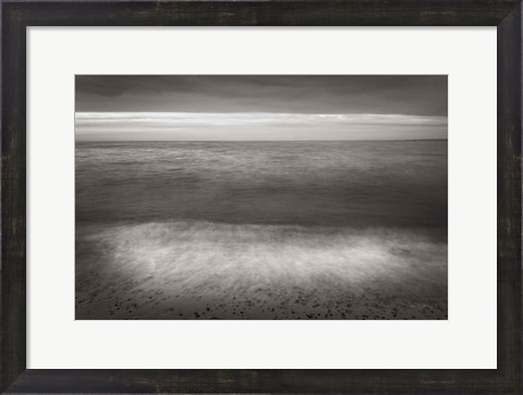 Framed Lake Superior Beach II BW Print