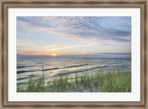 Framed Lake Michigan Sunset III Print