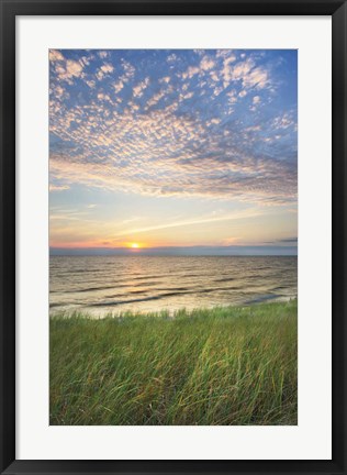 Framed Lake Michigan Sunset I Print