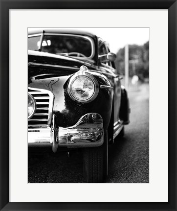 Framed Classic Car II Crop Print