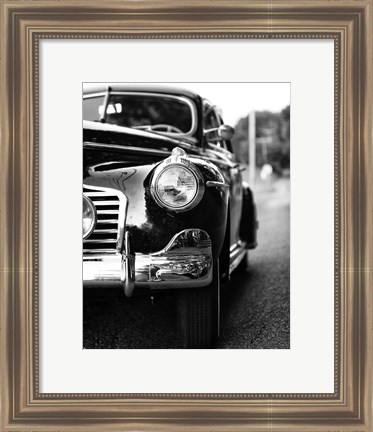 Framed Classic Car II Crop Print