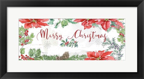 Framed Farmhouse Holidays Merry Christmas Print