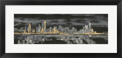 Framed Urban Gold IV Print