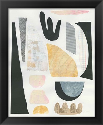 Framed Mixed Shapes V Print