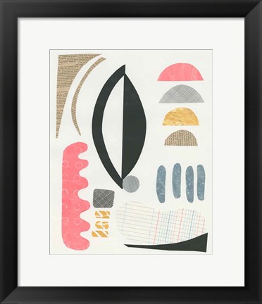 Framed Mixed Shapes II Print