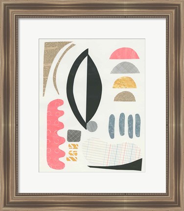 Framed Mixed Shapes II Print