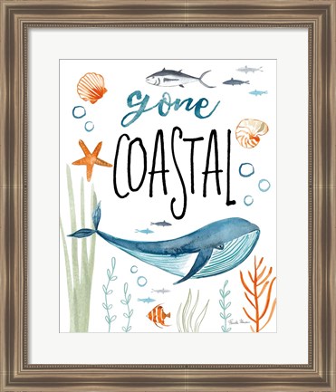 Framed Whale Tale I Gone Coastal Print