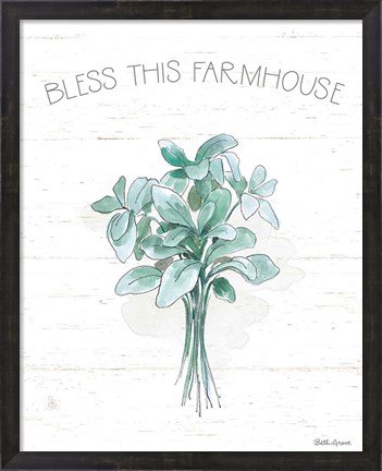 Framed Farmhouse Cotton VI Print