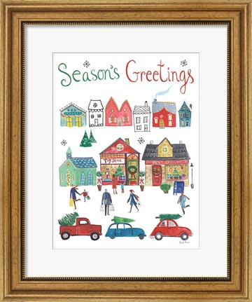 Framed Holiday Festivites I v2 Print