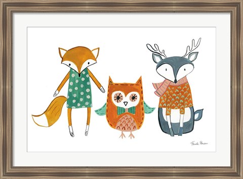 Framed Neighborhood Pals XI Print