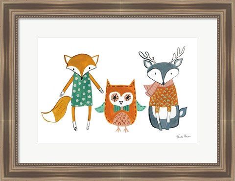 Framed Neighborhood Pals XI Print