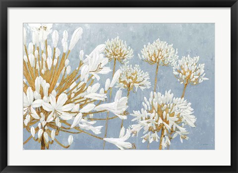 Framed Golden Spring Blue Gray Print