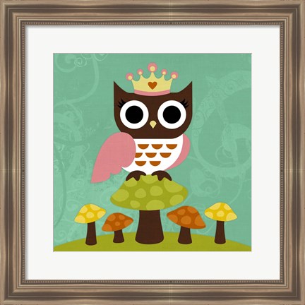 Framed Princess Owl Print