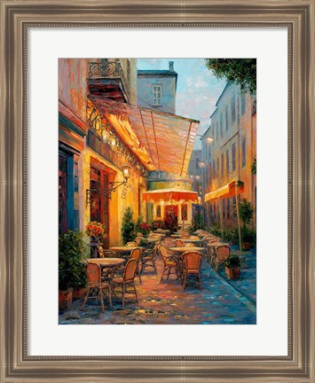 Framed Cafe Van Gogh 2008, Arles France Print