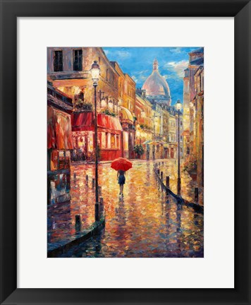 Framed Montmartre Evening Print