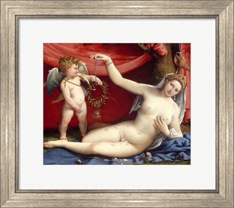 Framed Venus and Cupid Print