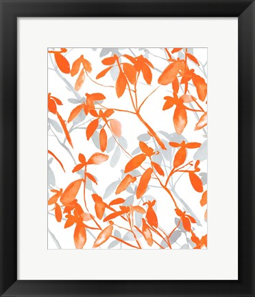 Framed Premonition Orange Print