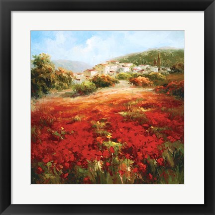 Framed Poppyhill Village Print