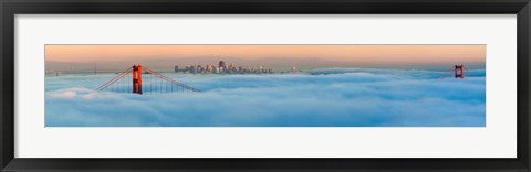 Framed Foggy City Print