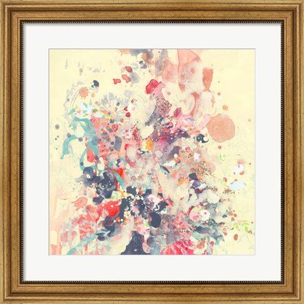 Framed Cream III Print