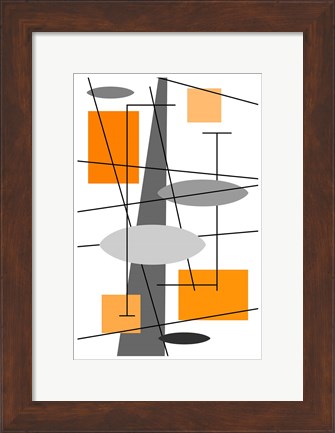 Framed Rauth in Orange Print