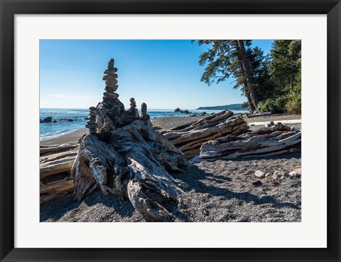 Framed Sombrio Inukshuk Print