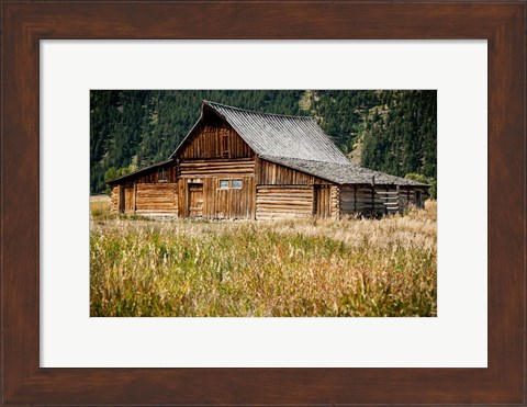 Framed Teton Barn Print